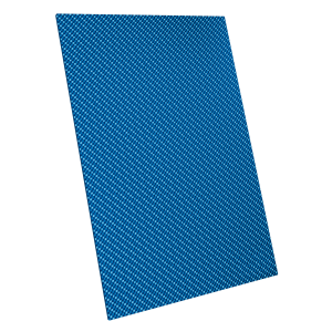 Lastra in fibra di carbonio Twill 3K - celeste