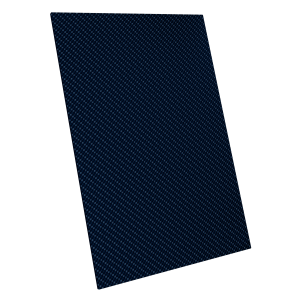 Lastra in fibra di carbonio Twill 3K - blu mare