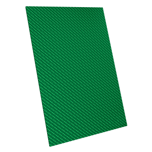Lastra in fibra di carbonio Twill 3K - verde smeraldo
